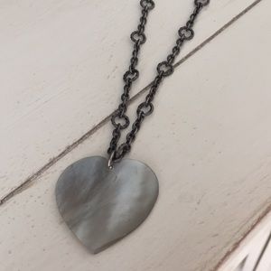 NEW American Eagle long heart necklace